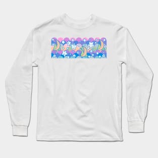 Rainbow Star Fruit Pattern Long Sleeve T-Shirt